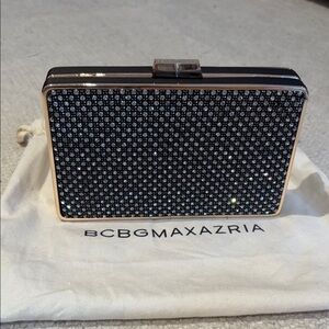 BCBG Max Azria Rhinestone Glitter Clutch